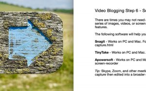 Vlog screen capture for tutorials